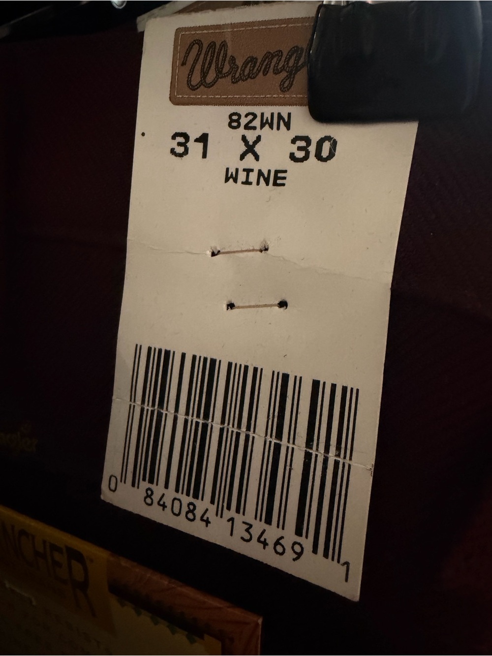 Wrangler Wine Colored Pants with Patch Detail - Picture 15 of 16